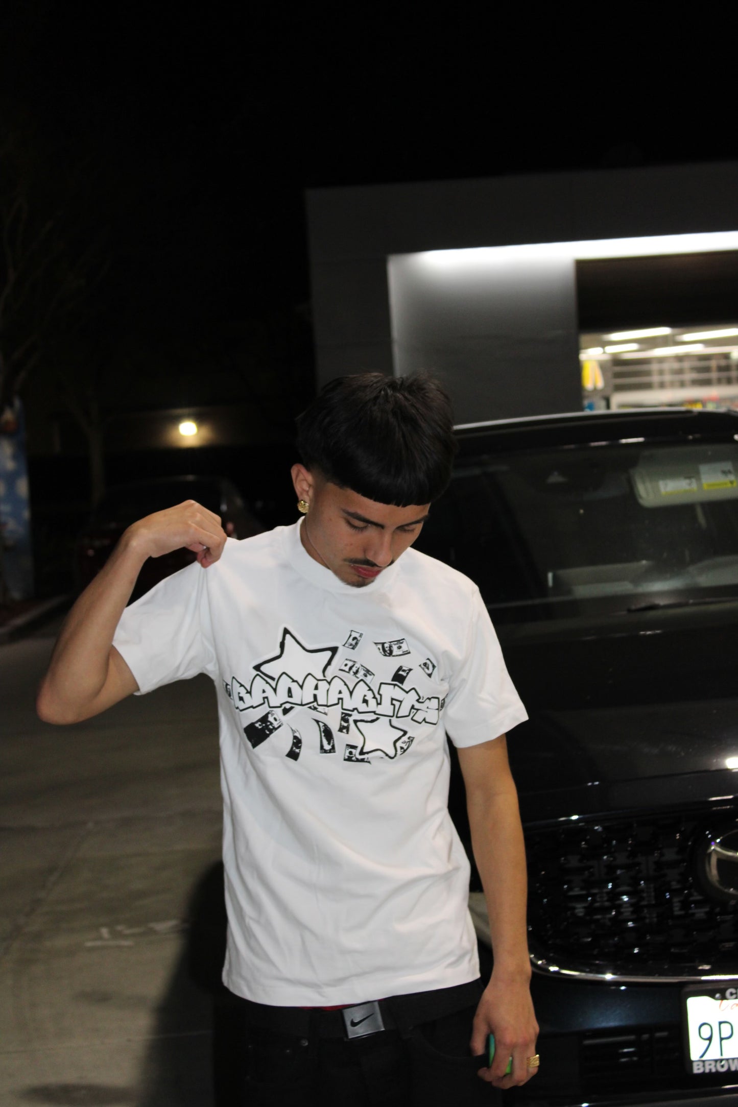 White BadHabitz Tee